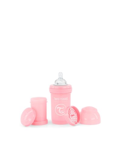 Twistshake Anti-Colic cumisüveg 180ml, rózsaszín