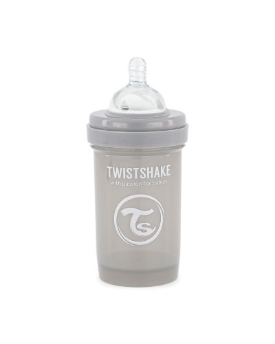 Twistshake Anti-Colic cumisüveg 180ml, szürke