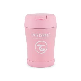   Twistshake Stainless Steel Food Container hőtartó ételtároló 350 ml, rószaszín