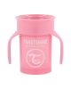 Twistshake 360 tanulópohár 6hónap+, rózsaszín