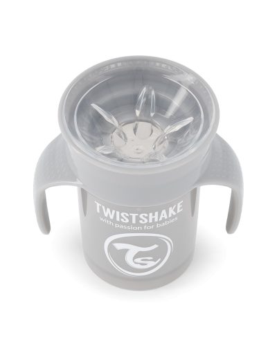 Twistshake 360 tanulópohár 6hónap+, szürke