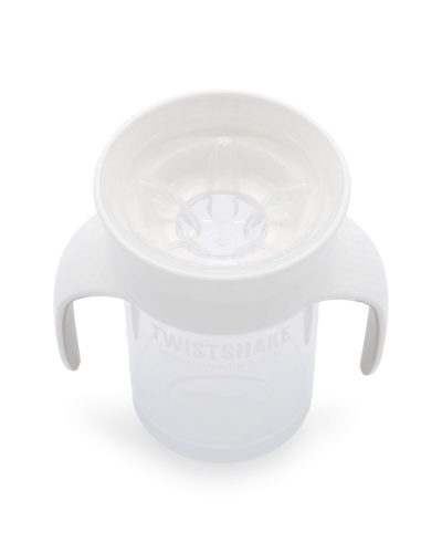 Twistshake 360 tanulópohár 6hónap+, fehér